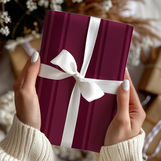 Papel De Regalo Rayas de vacaciones magenta (Subido por el creador)
