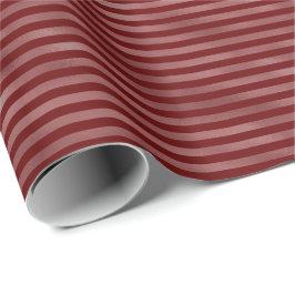 Papel De Regalo Rayas de vacaciones rojas