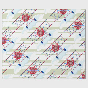 Papel De Regalo Rayas del aviador de Airshow de la fuerza aérea