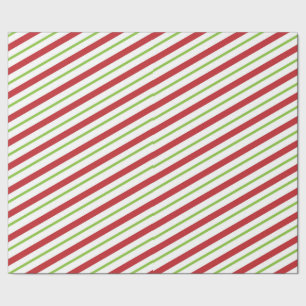 Papel De Regalo Rayas del bastón de caramelo del navidad