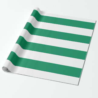 Papel De Regalo Rayas el | personalizable verde y del blanco el |