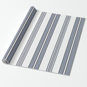 Papel De Regalo Rayas Grises