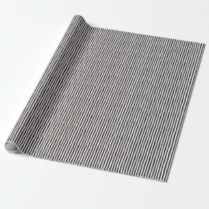 Papel De Regalo Rayas irregulares marrones oscuras y blancas