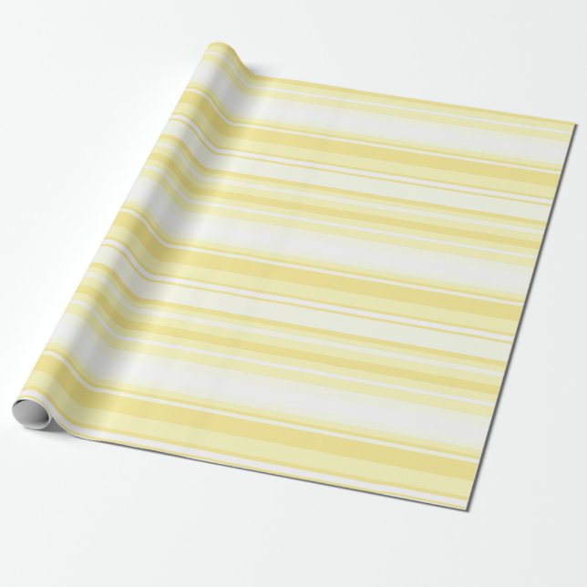 Papel De Regalo Rayas limoneras (Desenrollado)