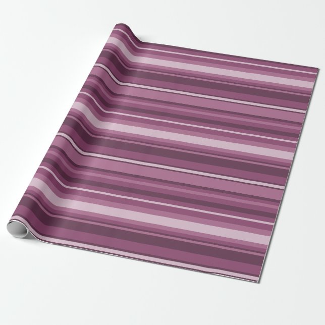 Papel De Regalo Rayas malvas (Desenrollado)