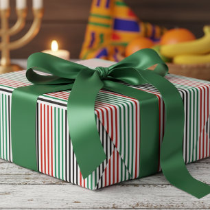 Papel De Regalo Rayas Modernas de Kwanzaa