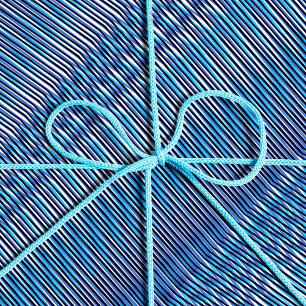 Papel De Regalo Rayas Moiré azul y violeta - Trippy Resumen
