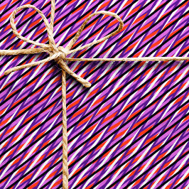 Papel De Regalo Rayas moiré moradas - Ilusión óptica - Resumen