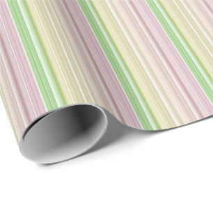 Papel De Regalo Rayas Moradas Rosadas Amarillas Verdes