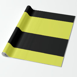 Papel De Regalo Rayas negras y amarillas