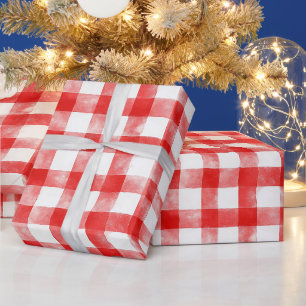 Papel De Regalo Rayas Rojas Blancas Cumpleaños