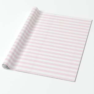 Papel De Regalo Rayas rosadas y blancas Lindo femenino