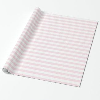Papel De Regalo Rayas rosadas y blancas Lindo femenino