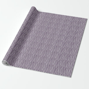 Papel De Regalo Rayas torcidas de color púrpura oscuro y blanco