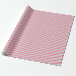 Papel De Regalo Rayas torcidas de color rosa flamenco y gris claro