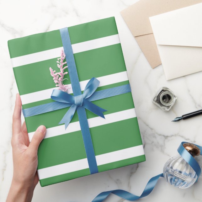 Papel De Regalo Rayas verdes (Regalar)