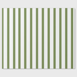 Papel De Regalo Rayas verdes y blancas decorativas