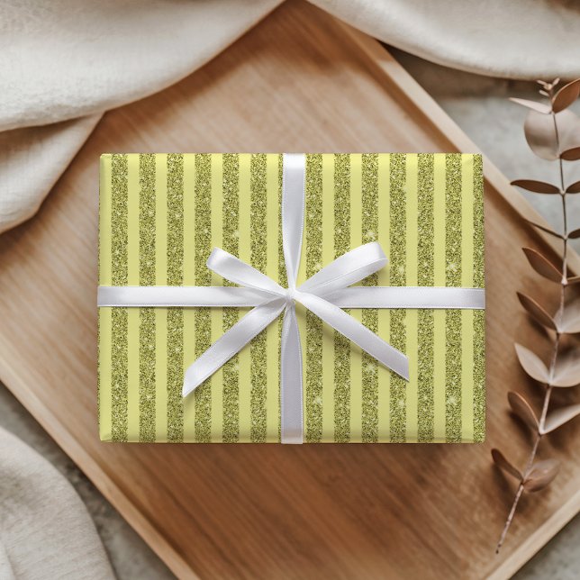 Papel De Regalo Rayas verticales de estilo brillo amarillo intenso (Subido por el creador)