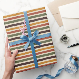 Papel De Regalo Rayas Vintage