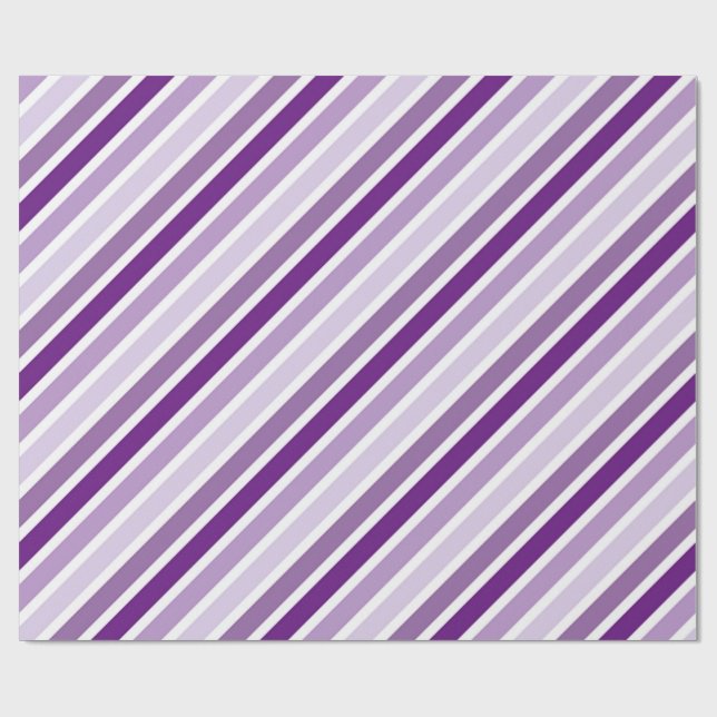 Papel De Regalo rayas violetas (Superficie plana)