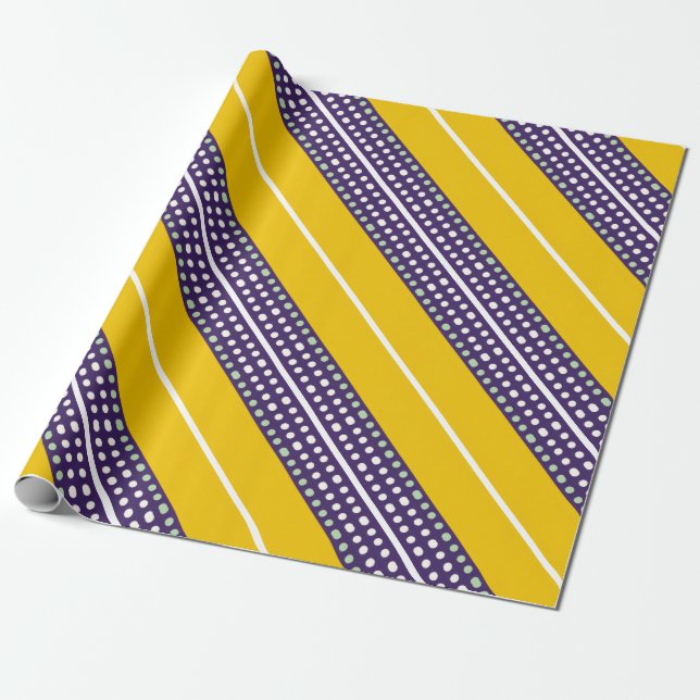 Papel De Regalo Rayas y puntos (Desenrollado)