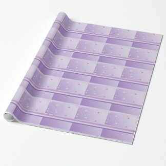 Papel De Regalo Rayas y puntos modernos en morado