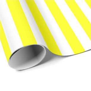 Papel De Regalo Rayo amarillo/blanco