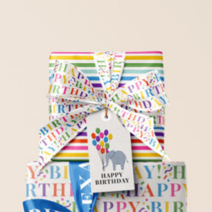 Papel De Regalo Rayo arcoiris