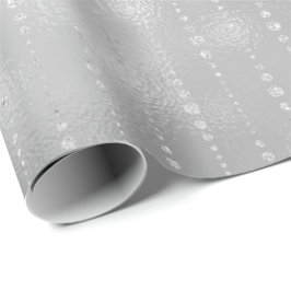 Papel De Regalo Rayos de plata gris Cae Glass brillante de vidrio