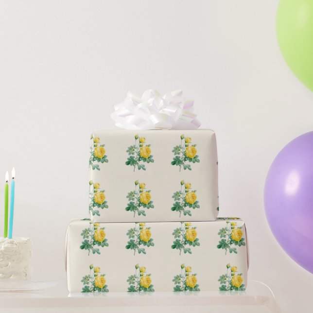 Papel De Regalo Raza amarilla vintage (Regalos de fiesta)