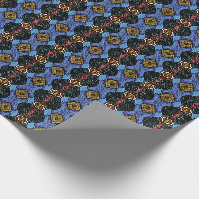 Papel De Regalo Realeza vibrante (Esquina)