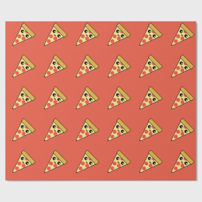 Papel De Regalo Rebanada de la pizza (Superficie plana)
