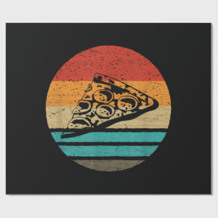 Papel De Regalo Rebanada de pizza estilo retro vintage