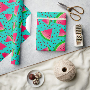 Papel De Regalo Rebanada de sandía fresca de verano fresca
