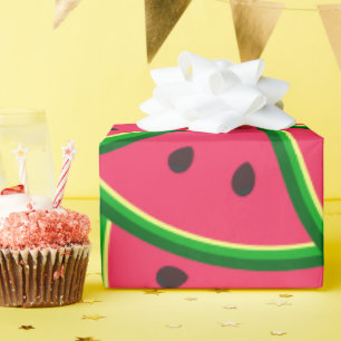Papel De Regalo Rebanadas de sandía caprichosas y lindas 