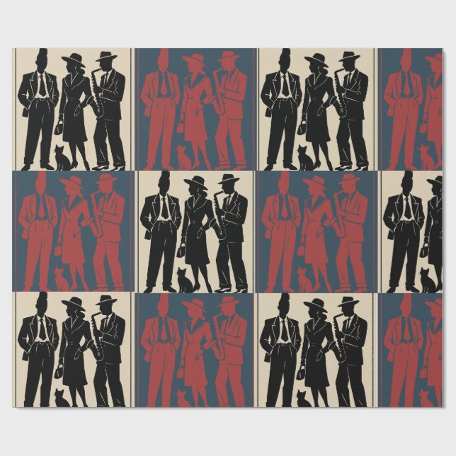 Papel De Regalo Rebelde francés (Superficie plana)