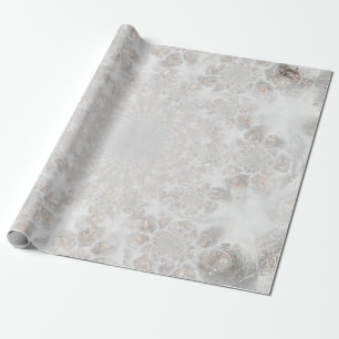 Papel De Regalo Recepción de bodas Plata blanca Oro simple Elegant