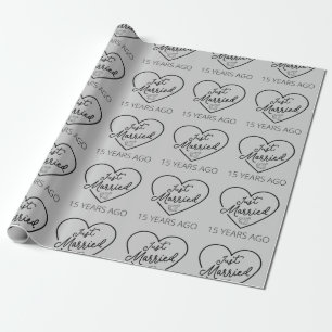 Papel De Regalo Recién casado hace 15 años III