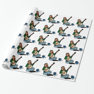 Papel De Regalo Recogedor pobre del banjo