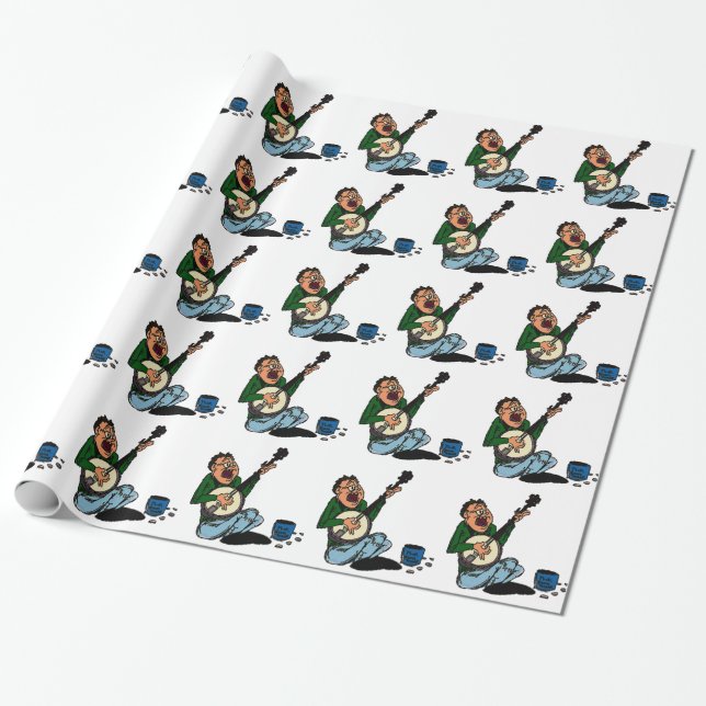 Papel De Regalo Recogedor pobre del banjo (Desenrollado)