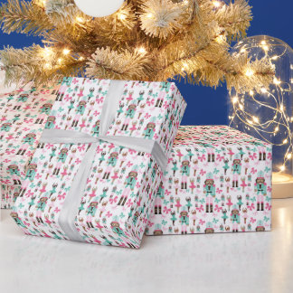 Papel De Regalo Recogida de Navidades balerinos afroamericanos