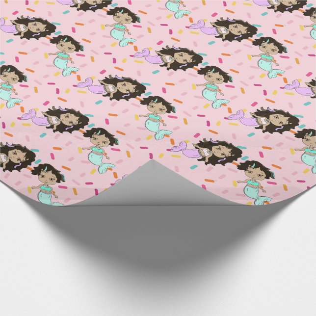 Papel De Regalo Recolección de regalos para sirenas de bonito y es (Esquina)