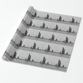 Papel De Regalo Recordatorio de Gabarra de Vela