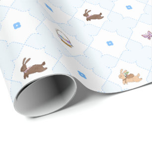 Papel De Regalo Recorriendo la primavera - Azul