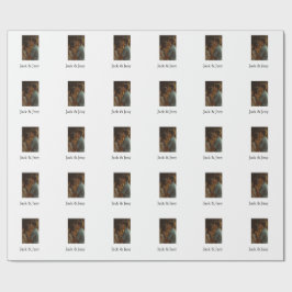 Papel De Regalo Recorte de texto simple mínimo de color para añadi