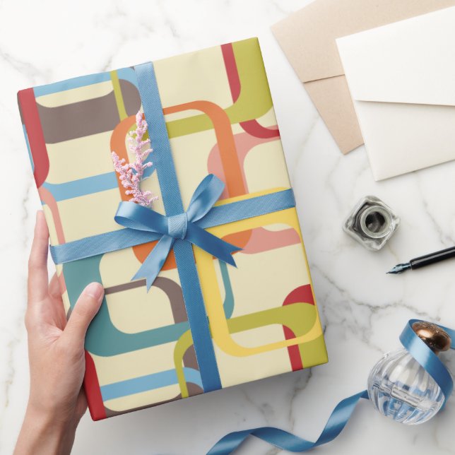 Papel De Regalo Rectángulos abstractos (Regalar)