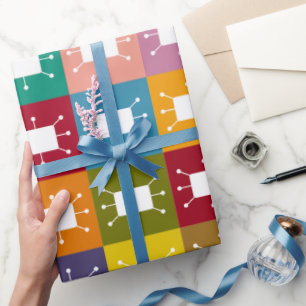 Papel De Regalo Rectángulos atómicos