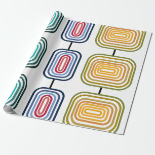 Papel De Regalo Rectángulos Concéntricos