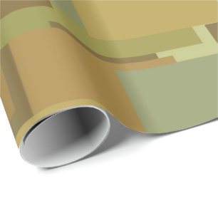 Papel De Regalo Rectángulos de camuflaje del desierto