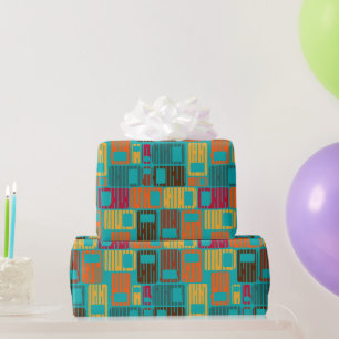 Papel De Regalo Rectángulos de lluvia
